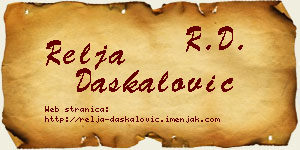 Relja Daskalović vizit kartica